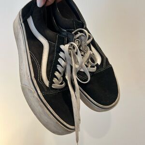 Black Platfrom Vans